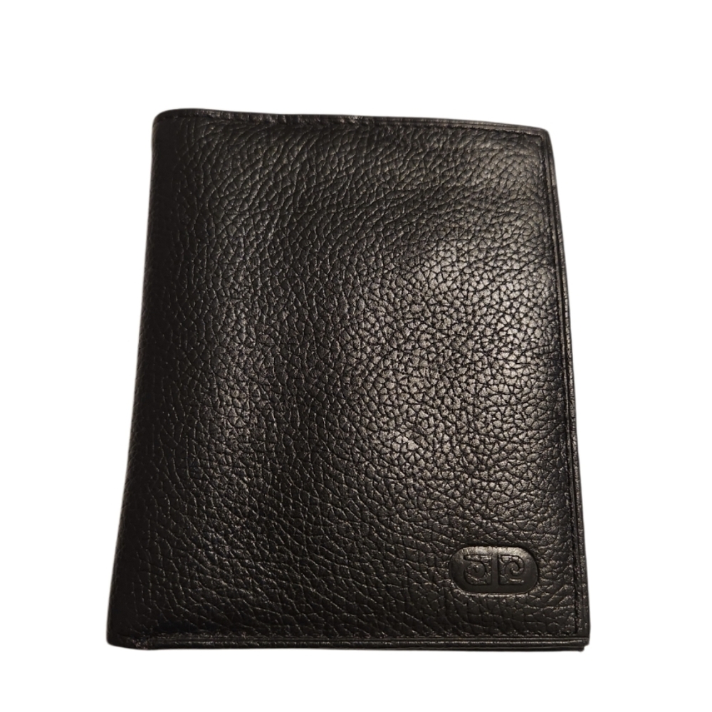 Vtg Pierre Cardin Black Leather Wallet
